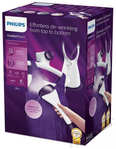 PHILIPS GC557/30 ComfortTouch ruhagőzölő Háztartás / Otthon / Kültér - Tisztító / mosó - Kézi gőztisztító / gőzborotva - 342294