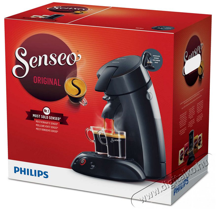PHILIPS HD7817/60 Senseo original kávéfőző - fekete Konyhai termékek - Kávéfőző / kávéörlő / kiegészítő - Kapszulás / podos kávéfőző - 301172