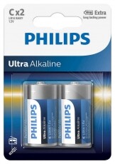 PHILIPS LR14E2B/10 Ultra Alkaline elem - 2db Akkuk és töltők - Elem - 362104