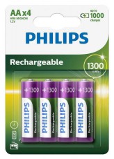 PHILIPS R6B4A130 (1300mAh) akkumulátor Akkuk és töltők - Elem méretű akku és töltő - Akku - 312596