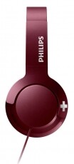 PHILIPS SHL3075RD/00 BASS+ mikrofonos fejhallgató - vörös Audio-Video / Hifi / Multimédia - Fül és Fejhallgatók - Fejhallgató mikrofonnal / headset - 325804