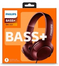 PHILIPS SHL3075RD/00 BASS+ mikrofonos fejhallgató - vörös Audio-Video / Hifi / Multimédia - Fül és Fejhallgatók - Fejhallgató mikrofonnal / headset - 325804