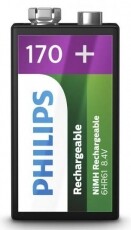PHILIPS 9VB1A17 (170mAh), 9V akkumulátor Akkuk és töltők - Elem méretű akku és töltő - Akku - 312547