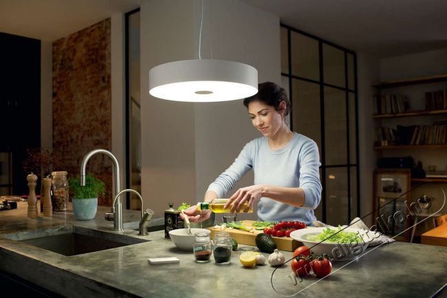 PHILIPS Fair Hue pendant white 1x39W + DIMSwitch 4033931P7-fali l&aacute;mpa H&aacute;ztart&aacute;s / Otthon / K&uuml;lt&eacute;r - Vil&aacute;g&iacute;t&aacute;s / elektromoss&aacute;g - Fali / mennyezeti l&aacute;mpa - 328682