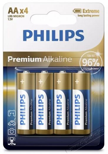 PHILIPS LR6M4B/10 Prémium elem Akkuk és töltők - Elem - 362099