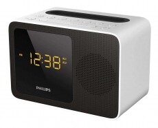 PHILIPS AJT5300W/12 ébresztőórás Bluetooth rádió - fekete/fehér Audio-Video / Hifi / Multimédia - Rádió / órás rádió - Ébresztőórás rádió - 350635