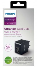 PHILIPS DLP2307/12 USB fali töltő Mobil / Kommunikáció / Smart - Mobiltelefon kiegészítő / tok - Hálózati-, autós töltő - 301219