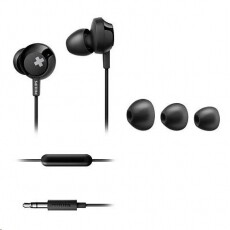 PHILIPS SHE4305BK/00 Bass+ mikrofonos fülhallgató - fekete Audio-Video / Hifi / Multimédia - Fül és Fejhallgatók - Fülhallgató mikrofonnal / headset - 350703