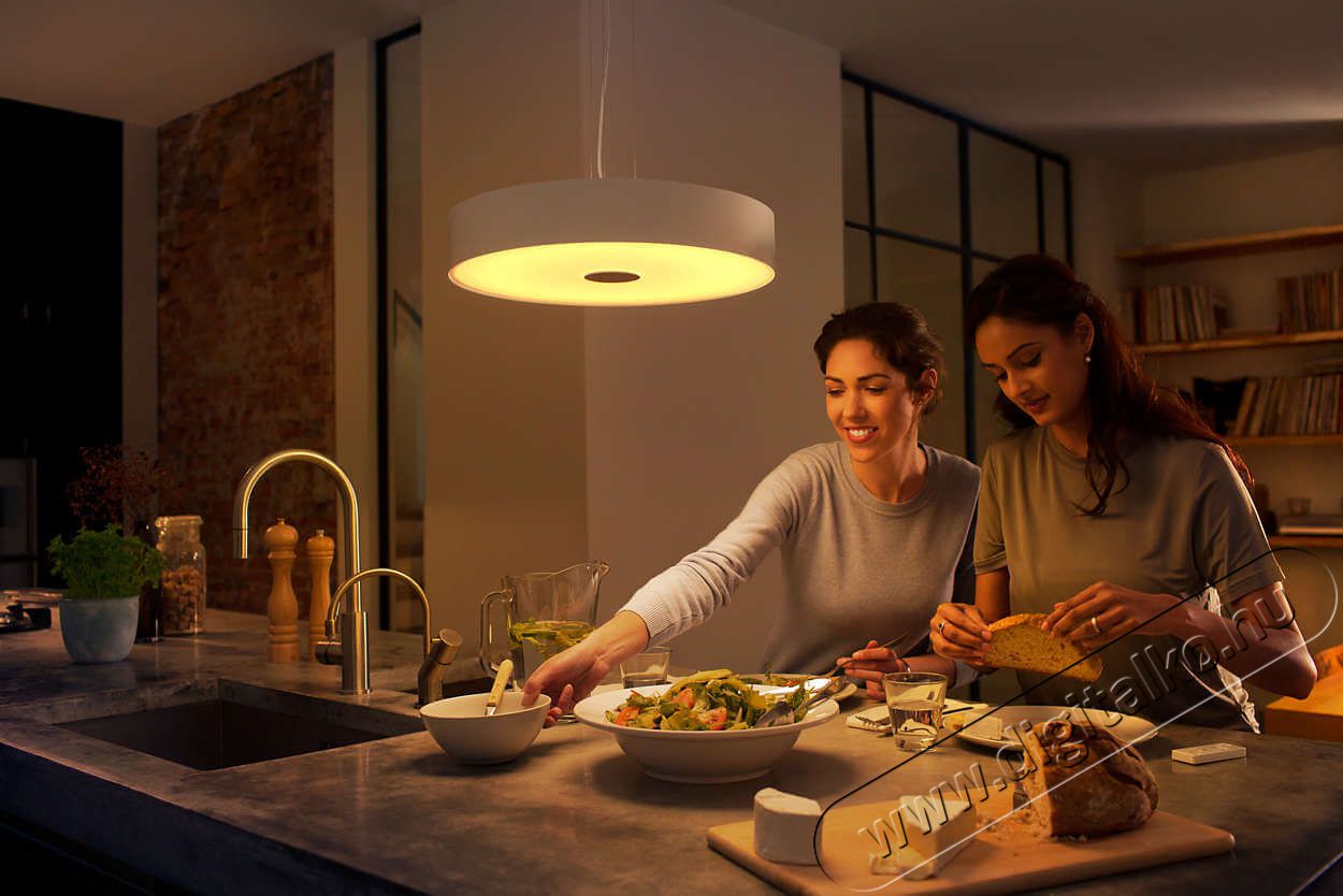 PHILIPS Fair Hue pendant white 1x39W + DIMSwitch 4033931P7-fali l&aacute;mpa H&aacute;ztart&aacute;s / Otthon / K&uuml;lt&eacute;r - Vil&aacute;g&iacute;t&aacute;s / elektromoss&aacute;g - Fali / mennyezeti l&aacute;mpa - 328682