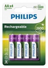PHILIPS R6B4B260 akkumulátor elem 4db (2600mAh) Akkuk és töltők - Elem méretű akku és töltő - Akku - 312599