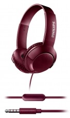 PHILIPS SHL3075RD/00 BASS+ mikrofonos fejhallgató - vörös Audio-Video / Hifi / Multimédia - Fül és Fejhallgatók - Fejhallgató mikrofonnal / headset - 325804
