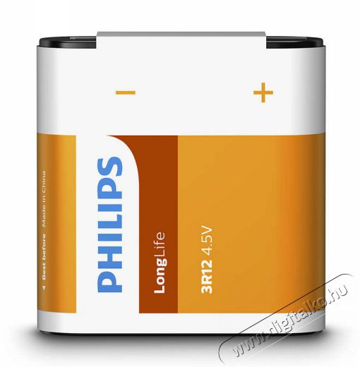 PHILIPS 3R12L1F LongLife elem Akkuk és töltők - Elem - 301246