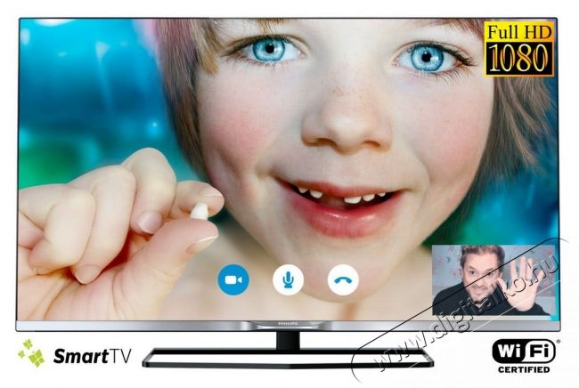 PHILIPS 55PFH5609 LED televízió Televíziók - LED televízió - 1080p Full HD felbontású - 289108