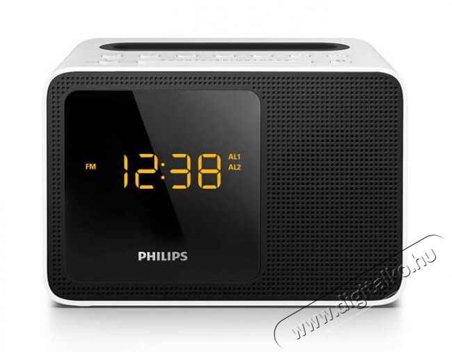 PHILIPS AJT5300W/12 ébresztőórás Bluetooth rádió - fekete/fehér Audio-Video / Hifi / Multimédia - Rádió / órás rádió - Ébresztőórás rádió - 350635