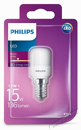 PHILIPS Consumer LED bulb 1.7-15W T25 E14 827 FR ND H&aacute;ztart&aacute;s / Otthon / K&uuml;lt&eacute;r - Vil&aacute;g&iacute;t&aacute;s / elektromoss&aacute;g - E14 foglalat&uacute; izz&oacute; - 330276