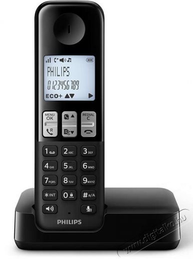 PHILIPS D2301B/53 vezeték nélküli telefon Mobil / Kommunikáció / Smart - DECT / cordless telefon - 301169