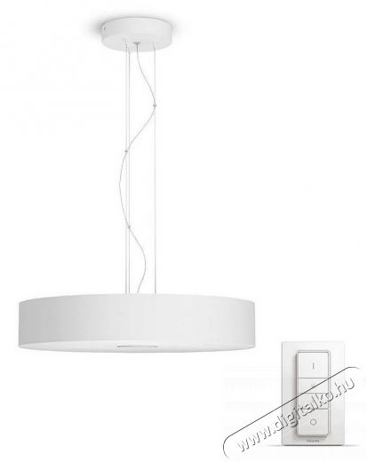 PHILIPS Fair Hue pendant white 1x39W + DIMSwitch 4033931P7-fali l&aacute;mpa H&aacute;ztart&aacute;s / Otthon / K&uuml;lt&eacute;r - Vil&aacute;g&iacute;t&aacute;s / elektromoss&aacute;g - Fali / mennyezeti l&aacute;mpa - 328682
