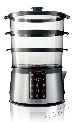 PHILIPS HD9190/30 ételpároló Konyhai termékek - Konyhai kisgép (sütés / főzés / hűtés / ételkészítés) - Pároló - 284519