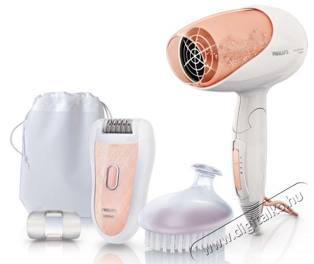 PHILIPS HP6542/00 Satinelle epilátor + kefe + hajszárító Szépségápolás / Egészség - Szőrtelenítő / borotva - Női szőrtelenítő - 284378