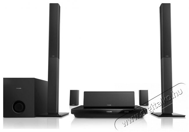 PHILIPS HTB3550G/12 5.1-es multimédia lejátszó Audio-Video / Hifi / Multimédia - Házimozi - Blu-Ray házimozi szett - 286288