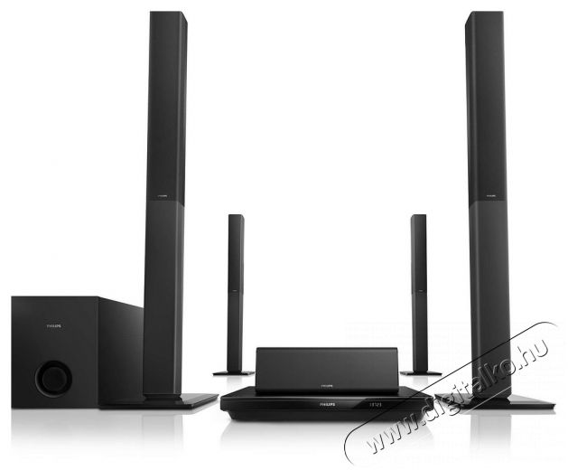 PHILIPS HTB3580G/12 5.1-es multimédia lejátszó Audio-Video / Hifi / Multimédia - Házimozi - Blu-Ray házimozi szett - 286289