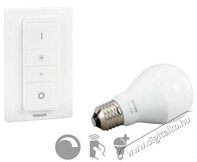 PHILIPS 929001137007 HUE Dimming kit kapcsoló E27 fényforrással Háztartás / Otthon / Kültér - Világítás / elektromosság - Lámpa kiegészítő - 301306