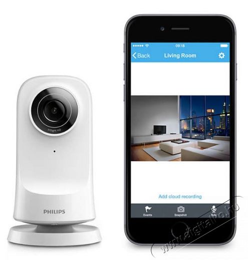 PHILIPS M115E/12 vezet&eacute;k n&eacute;lk&uuml;li lak&aacute;sfigyelő F&eacute;nyk&eacute;pezőg&eacute;p / kamera - Megfigyelő / IP kamera - 293374