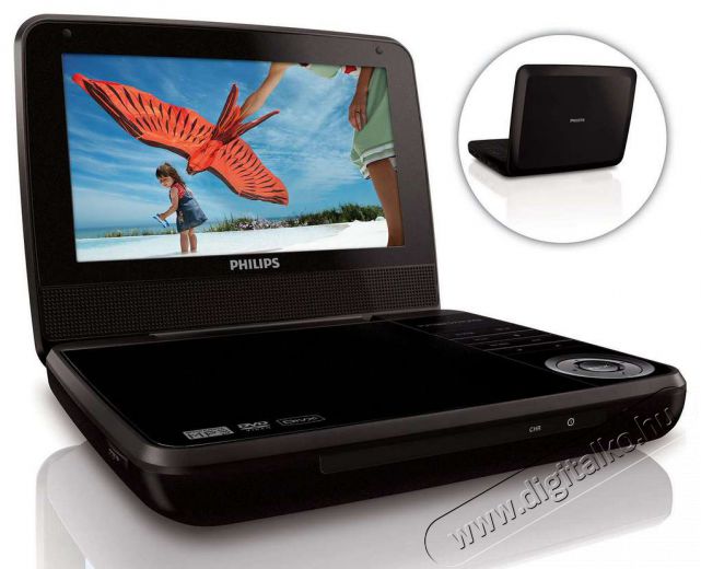 PHILIPS PD7001B/12 hordozható DVD lejátszó Audio-Video / Hifi / Multimédia - Hordozható CD / DVD / Multimédia készülék - Hordozható DVD lejátszó - 286297