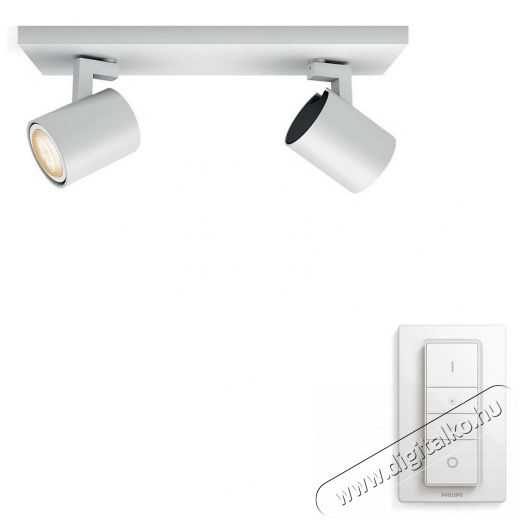 PHILIPS Runner Hue bar/tube white 2x5.5W GU10 White Ambiance spot + DIMSwitch 5309231P7 H&aacute;ztart&aacute;s / Otthon / K&uuml;lt&eacute;r - Vil&aacute;g&iacute;t&aacute;s / elektromoss&aacute;g - Fali / mennyezeti l&aacute;mpa - 328916