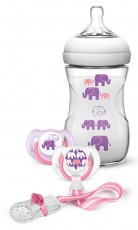 PHILIPS SCD628/01 Avent elefántos ajándékcsomag kislányoknak (cumisüveg, cumi és cumicsíptető készlet) Szépségápolás / Egészség - Baba mama termék - Cumisüveg / cumi / etetés kiegészítő - 327226