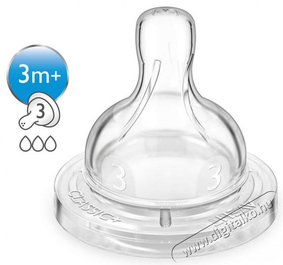 PHILIPS SCF633/27 3 hó+ etetőcumi Szépségápolás / Egészség - Baba mama termék - Cumisüveg / cumi / etetés kiegészítő - 298638
