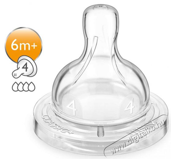 PHILIPS SCF634/27 6 hó+ etetőcumi Szépségápolás / Egészség - Baba mama termék - Cumisüveg / cumi / etetés kiegészítő - 298639
