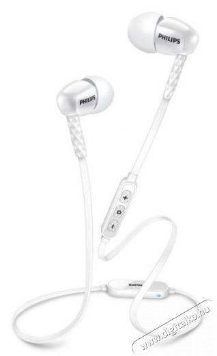 PHILIPS SHB5850WT/00 Bluetooth mikrofonos fülhallgató - fehér Audio-Video / Hifi / Multimédia - Fül és Fejhallgatók - Fülhallgató mikrofonnal / headset - 325790