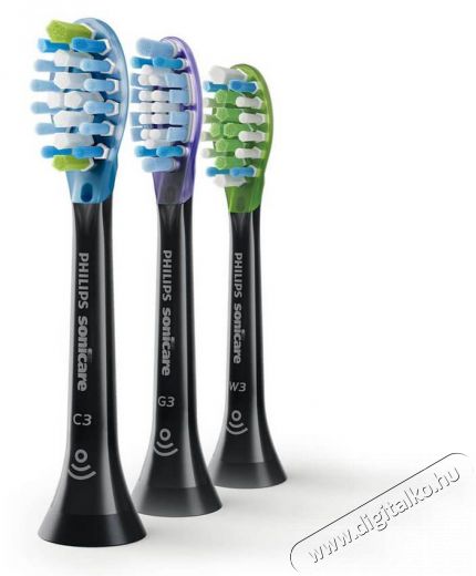 PHILIPS HX9073/33 Sonicare Prémium Plaque Defense vegyes fogkefefej csomag, 3 db - fekete Szépségápolás / Egészség - Száj / fog ápolás - Kiegészítő - 342342