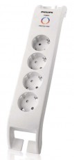 PHILIPS SPN3040C/10 4 csatlakozós túlfeszültségvédő - fehér Háztartás / Otthon / Kültér - Világítás / elektromosság - Hálózati elosztó / hosszabbító / adapter - 332747