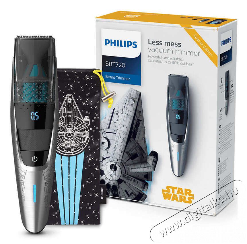 PHILIPS SBT720/15 Star Wars Millenium Falcon vákuumos szakállvágó Szépségápolás / Egészség - Hajápolás - Haj / szakáll vágó, nyíró - 342349
