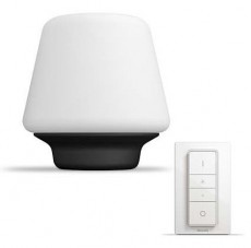 PHILIPS Wellness Hue table lamp black 1x9.5W E27 White Ambiance bulb + DIMSwitch 4080130P7-asztali lámpa Háztartás / Otthon / Kültér - Világítás / elektromosság - Asztali lámpa - 328998