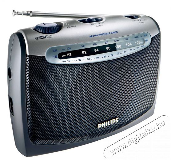 PHILIPS AE2160 hordozható rádió Audio-Video / Hifi / Multimédia - Rádió / órás rádió - Hordozható, zseb-, táska rádió - 286242