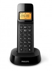 PHILIPS D1401B/53 vezeték nélküli telefon - fekete Mobil / Kommunikáció / Smart - DECT / cordless telefon - 350650
