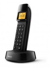 PHILIPS D1401B/53 vezeték nélküli telefon - fekete Mobil / Kommunikáció / Smart - DECT / cordless telefon - 350650