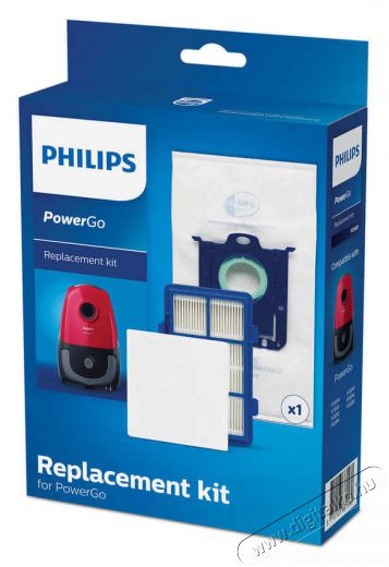 PHILIPS FC8001/01 PowerGo cserekészlet Háztartás / Otthon / Kültér - Porszívó / takarítógép - Porzsák / portartály - 342311