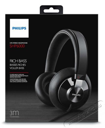 PHILIPS SHP6000/10 fejhallgató Audio-Video / Hifi / Multimédia - Fül és Fejhallgatók - Fejhallgató - 303249