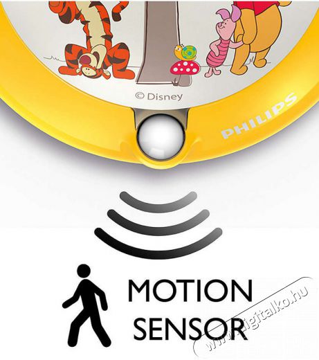 PHILIPS 717653416 Micimackó éjjeli fény, fali lámpa Háztartás / Otthon / Kültér - Világítás / elektromosság - Éjszakai irányfény - 305368