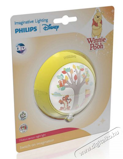 PHILIPS 717653416 Micimackó éjjeli fény, fali lámpa Háztartás / Otthon / Kültér - Világítás / elektromosság - Éjszakai irányfény - 305368