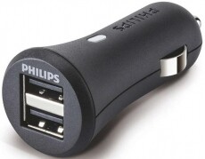 PHILIPS DLP2359/10 dupla usb töltő Autóhifi / Autó felszerelés - Autós töltő / szivargyújtó adapter - 362116