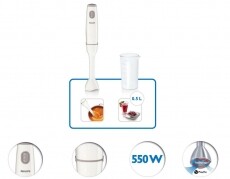 PHILIPS HR1600/00 botmixer Konyhai termékek - Konyhai kisgép (előkészítés / feldolgozás) - Botmixer - 284485