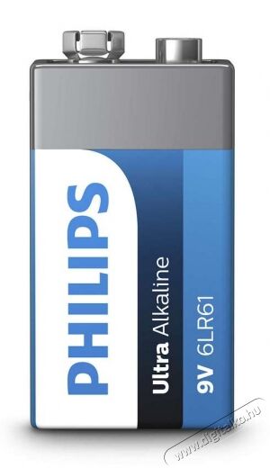 PHILIPS 6LR61E1B 9V ExtremeLife elem Akkuk és töltők - Elem - 301128