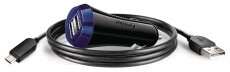 PHILIPS DLP2257U/10 kettős USB töltő Autóhifi / Autó felszerelés - Autós töltő / szivargyújtó adapter - 301107