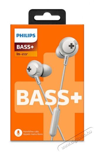 PHILIPS SHE4305WT/00 Bass+ mikrofonos fülhallgató - fehér Audio-Video / Hifi / Multimédia - Fül és Fejhallgatók - Fülhallgató mikrofonnal / headset - 350704