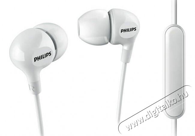 PHILIPS SHE3555WT/00 mikrofonos fülhallgató - fehér Audio-Video / Hifi / Multimédia - Fül és Fejhallgatók - Fülhallgató mikrofonnal / headset - 325797